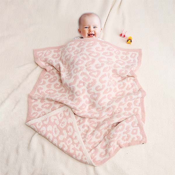 Luxury Soft Kids Leopard Print Blanket