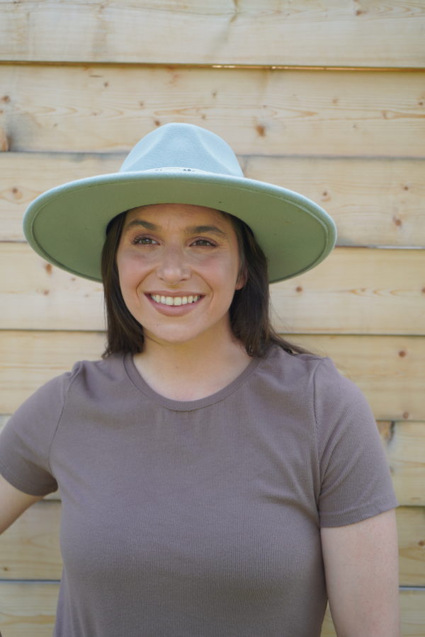Fan Pattern Ribbon Fedora Hat - Image 6